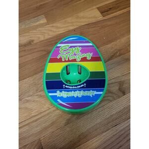 EggMazing Egg Decorator – Electric Easter Egg Spinner – Green Rainbow Stripes –